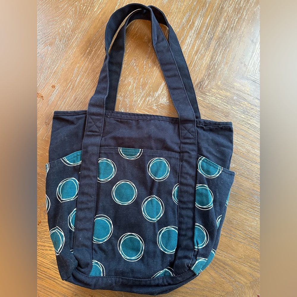 Blue carryall tote canvas